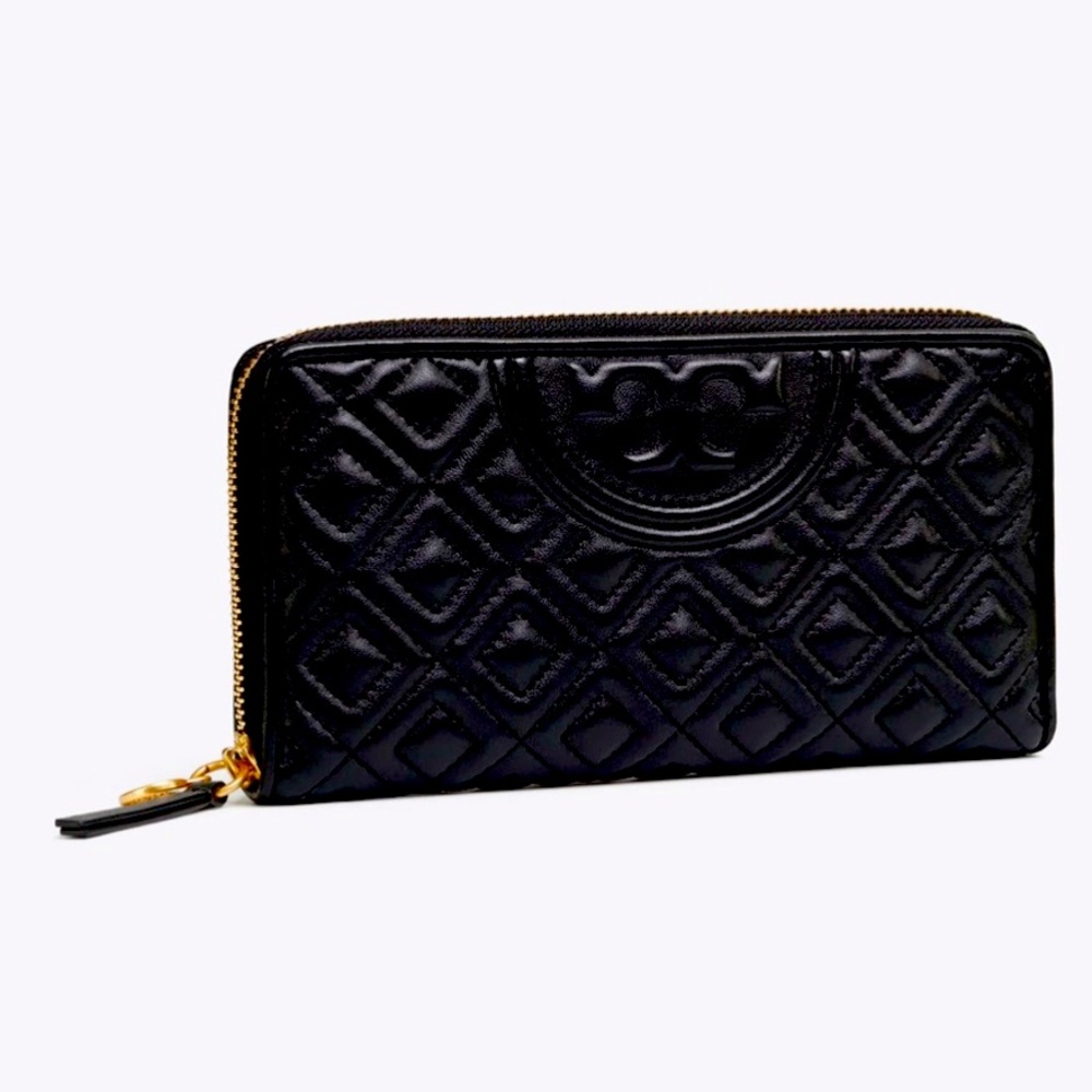 Tory Burch Black Quilted Wallet